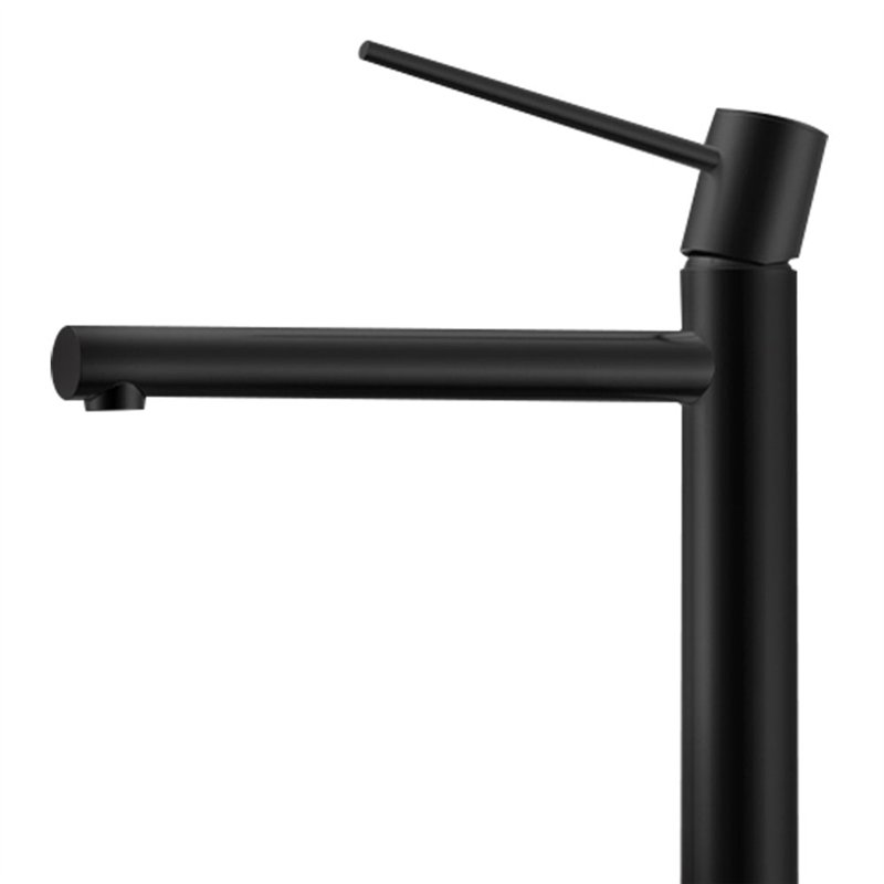 Grifo lavabo alto monomando bezana negro mate latón