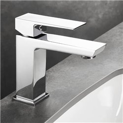 Grifo lavabo monomando santecilla cromo brillo latón