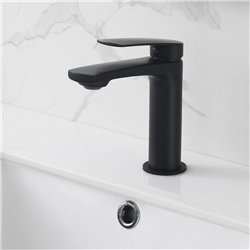 Grifo lavabo monomando villasante negro mate latón