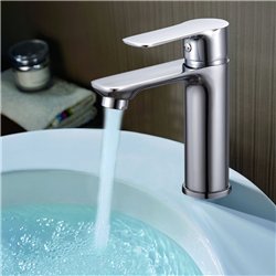 Grifo lavabo monomando san pelayo cromo brillo latón