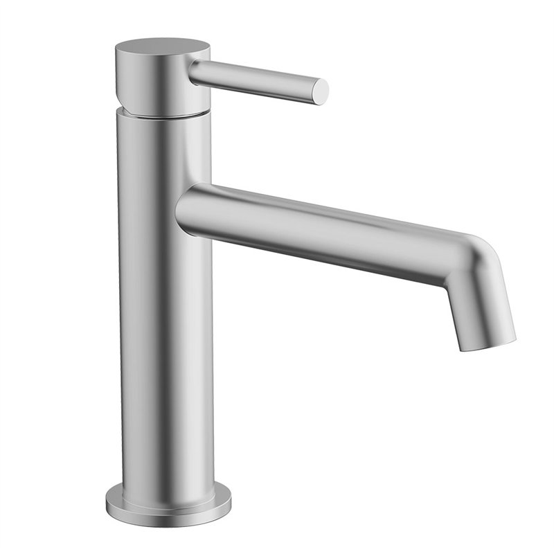Grifo lavabo monomando rosales niquel cepillado latón