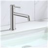 Grifo lavabo monomando rosales niquel cepillado latón