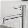 Grifo lavabo monomando rosales niquel cepillado latón