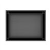Hornacina rectangular de 40 x 30 cm grafito mate acero inoxidable