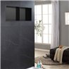 Hornacina rectangular de 40 x 30 cm grafito mate acero inoxidable