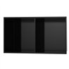 Hornacina rectangular de 60 x 30 cm negro mate acero inoxidable
