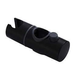 Kit barra de ducha 1 posición con equipo gobantes redondo negro mate acero inoxi