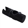 Kit barra de ducha 1 posición con equipo gobantes redondo negro mate acero inoxi