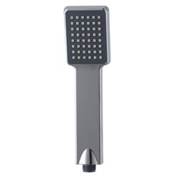 Maneral ducha de mano 1 posición cuadrado cromo brillo abs