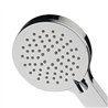 Maneral ducha de mano 3 posiciones tobera redondo cromo brillo abs