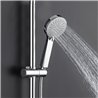Maneral ducha de mano 3 posiciones tobera redondo cromo brillo abs