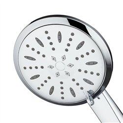 Maneral ducha de mano 3 posiciones villate redondo cromo brillo abs