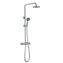 Pack columna y grifo termostático agüera cromo brillo latón
