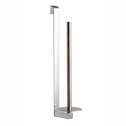 Percha lateral portarrollos cromo brillo acero inoxidable