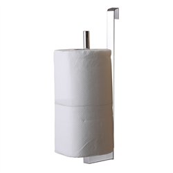 Percha lateral portarrollos cromo brillo acero inoxidable