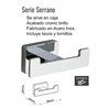 Percha puentedey cromo brillo acero inoxidable