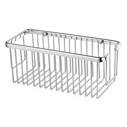 Portagel cesta rectangular oteo cromo brillo latón