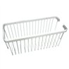 Portagel cesta rectangular blanco mate latón