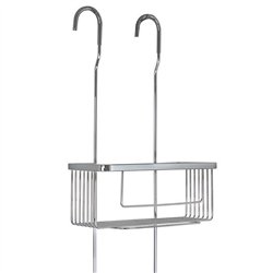 Portagel cesta rectangular doble ribero cromo brillo latón