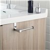 Portarrollos sin taladros de 14,5 cm cromo brillo acero inoxidable
