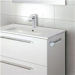 Portarrollos sin taladros de 14,5 cm cromo brillo acero inoxidable