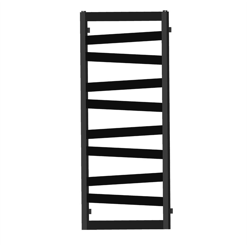Secatoallas radiador calefacción de 120x47 cornejo negro mate acero