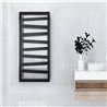 Secatoallas radiador calefacción de 120x47 cornejo negro mate acero