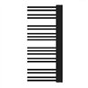 Secatoallas radiador calefacción de 120x50 butrera negro mate acero