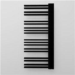 Secatoallas radiador calefacción de 120x50 butrera negro mate acero