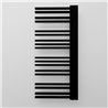 Secatoallas radiador calefacción de 120x50 butrera negro mate acero