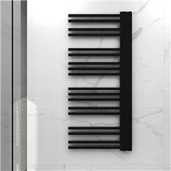 Secatoallas radiador calefacción de 120x50 butrera negro mate acero