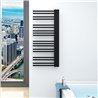 Secatoallas radiador calefacción de 120x50 butrera negro mate acero