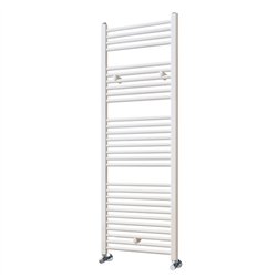 Secatoallas radiador calefacción de 150x50 blanco brillo acero