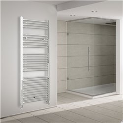 Secatoallas radiador calefacción de 150x50 cromo brillo acero