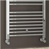 Secatoallas radiador calefacción de 150x50 cromo brillo acero