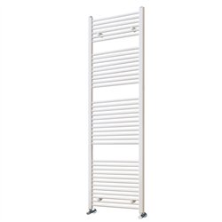 Secatoallas radiador calefacción de 180x50 blanco brillo acero