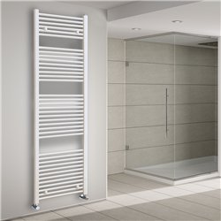 Secatoallas radiador calefacción de 180x50 blanco brillo acero