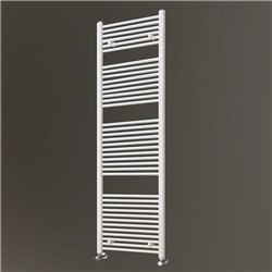 Secatoallas radiador calefacción de 180x50 blanco brillo acero