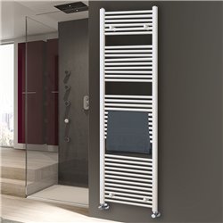 Secatoallas radiador calefacción de 180x50 blanco brillo acero