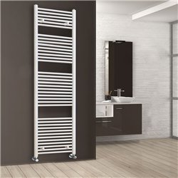 Secatoallas radiador calefacción de 180x50 blanco brillo acero