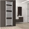 Secatoallas radiador calefacción de 180x50 blanco brillo acero