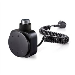 Secatoallas radiador eléctrico de 120x47 cornejo negro mate acero