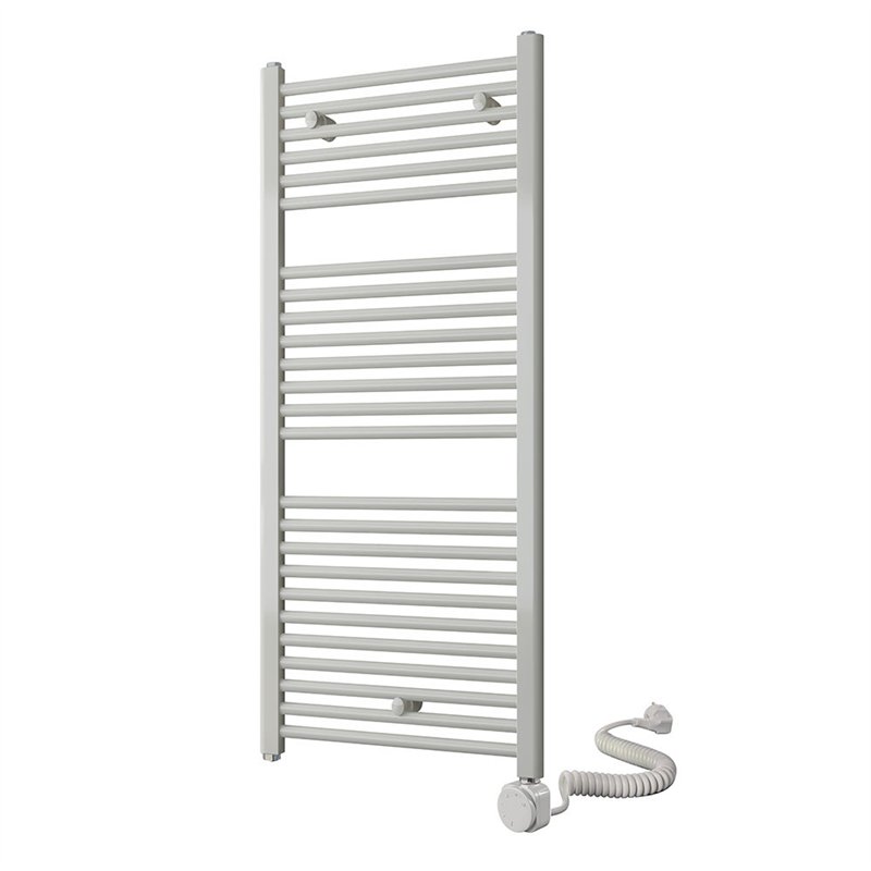 Secatoallas radiador eléctrico de 120x50 blanco brillo acero