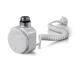 Secatoallas radiador eléctrico de 120x50 blanco brillo acero