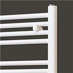 Secatoallas radiador eléctrico de 120x50 blanco brillo acero