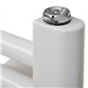 Secatoallas radiador eléctrico de 120x50 blanco brillo acero