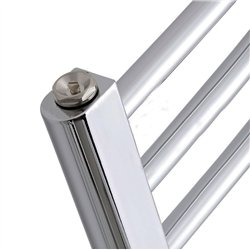 Secatoallas radiador eléctrico de 120x50 cromo brillo acero