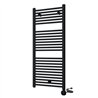 Secatoallas radiador eléctrico de 120x50 negro mate acero
