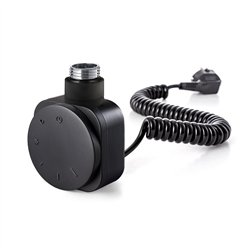 Secatoallas radiador eléctrico de 120x50 negro mate acero