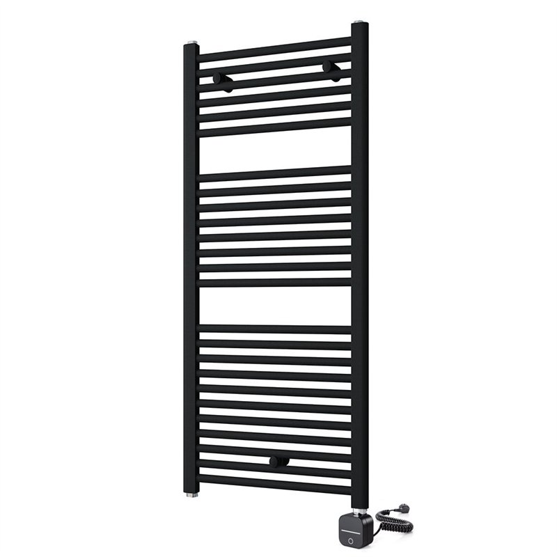 Secatoallas radiador eléctrico de 120x50 wies negro mate acero